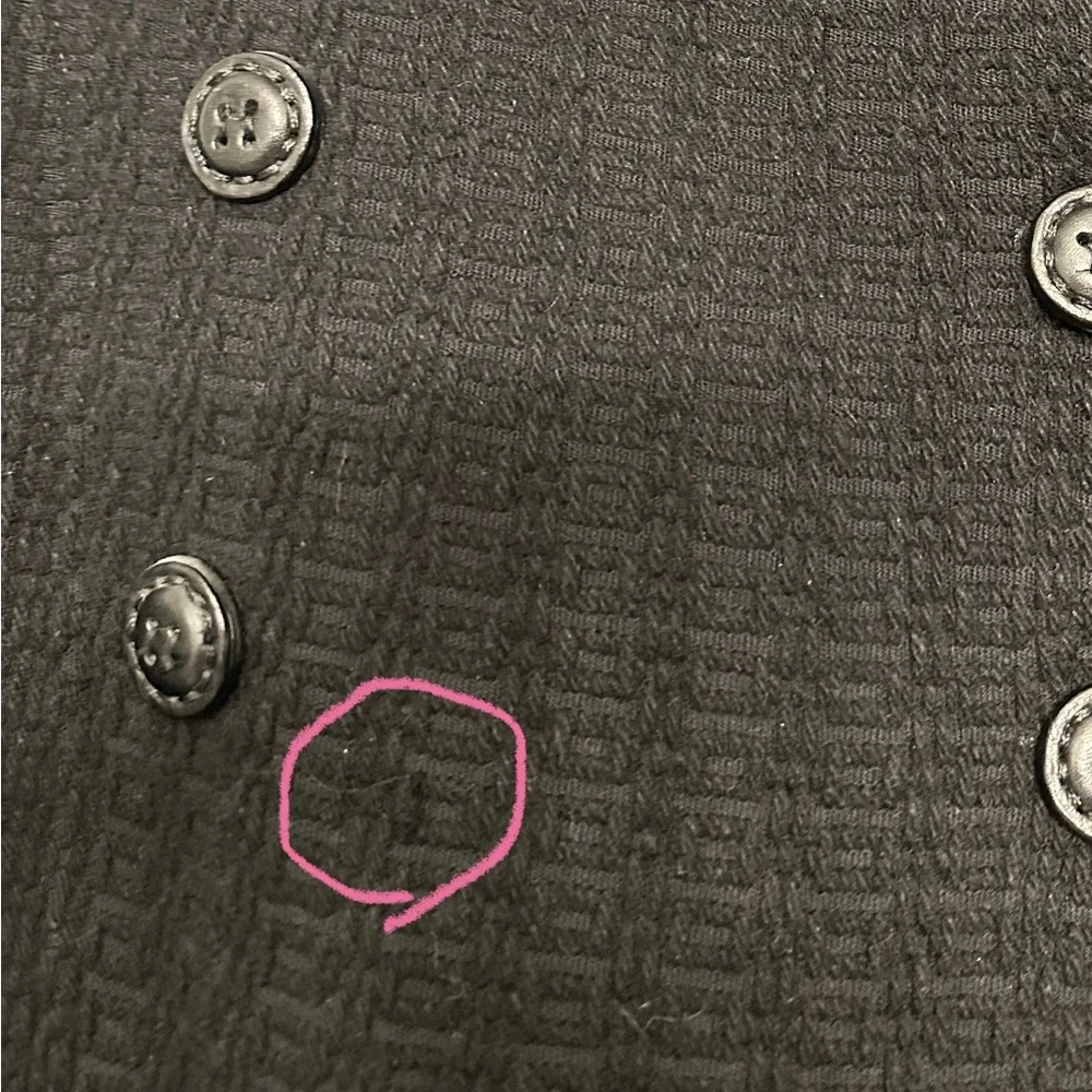 Mackage wool and leather military style coat with bell sleeves - Picture 15 of 15